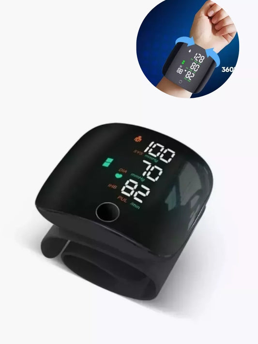 Tensiomètre Digital de Poignet - Moniteur de Pression Sanguine et Rythme Cardiaque - Compact et Fiable