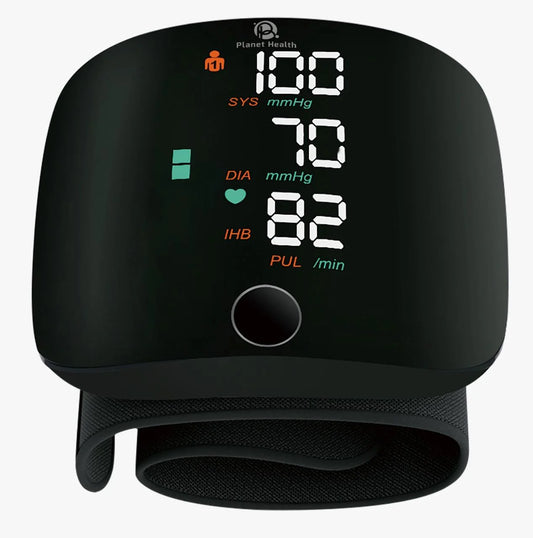 Tensiomètre Digital de Poignet - Moniteur de Pression Sanguine et Rythme Cardiaque - Compact et Fiable